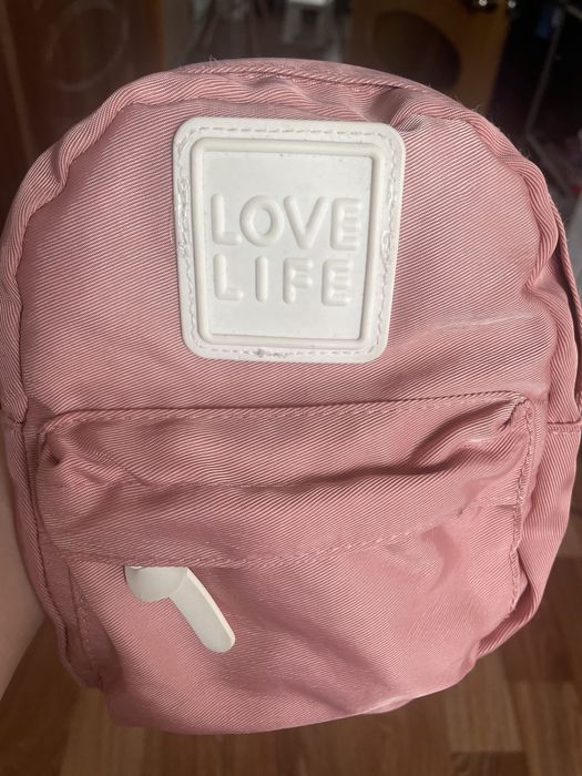 Рюкзак детский пудровый маленький