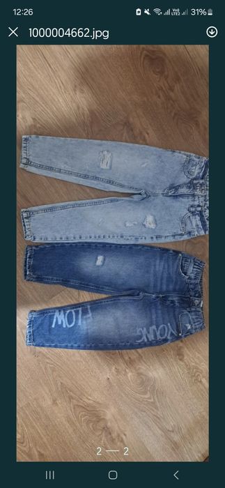Джинси моми стильні розмір 104- 110