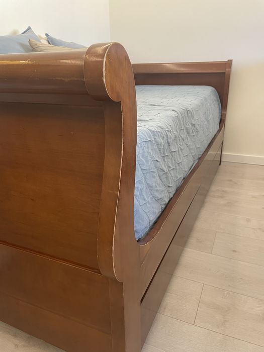 Cama com gaveta + colchão (novo)