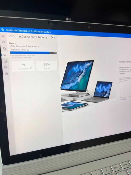 Surface Book 3 32Gb - A funcionar