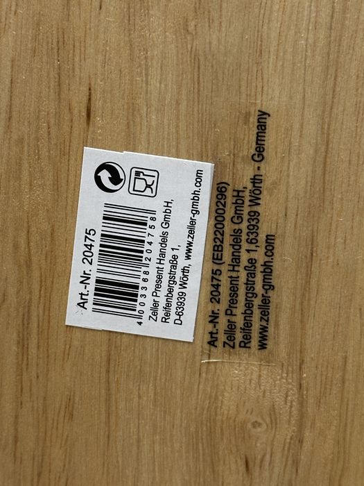 Chlebak Zeller na drewnianej podstawie