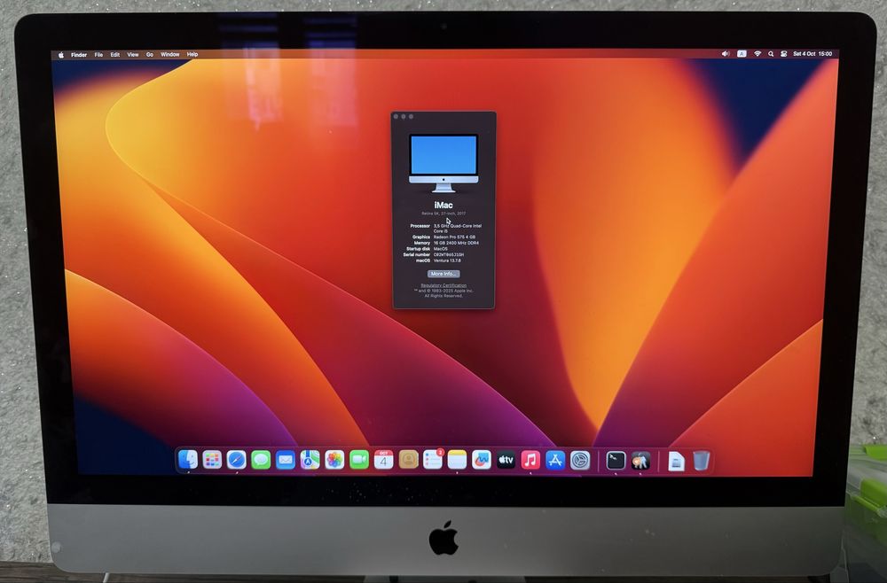 Apple Imac 27’’ 5k 16gb 1Tb ssd + 1Tb hdd