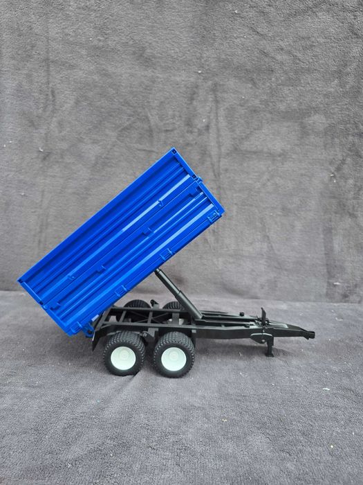 Bruder przyczepa dwuosiowa niebieska limited