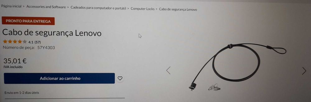 Cadeado Docking Station HP