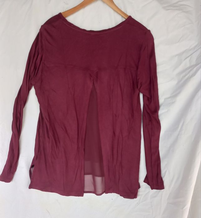 Camisola bordaux manga comprida