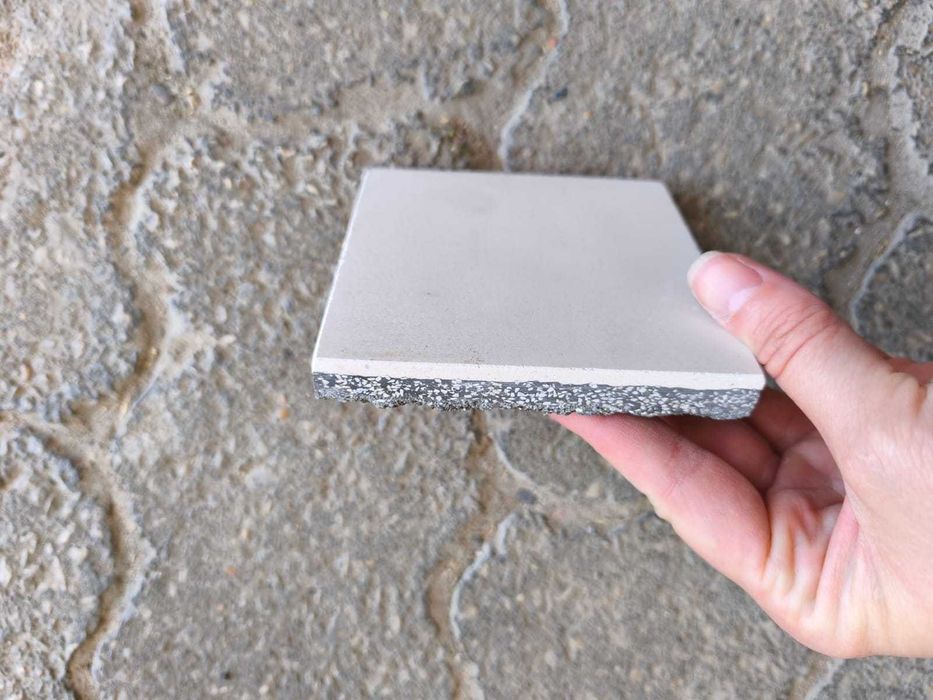 Mosaico Hidráulico "Logos" 10x10 cm – Cor Branco – Novo – Sobra de Obra