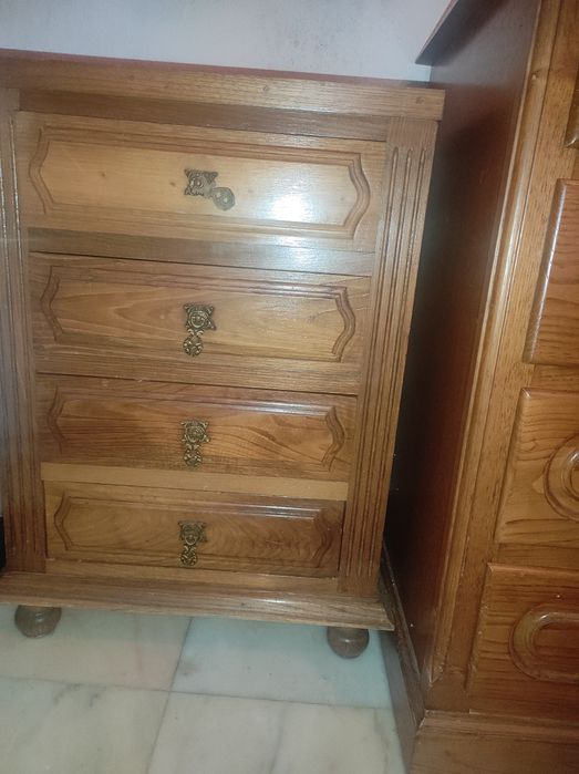 Moveis Madeira. 5 peças.