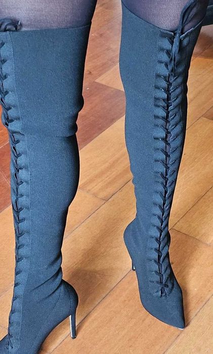 botas pretas altas aldo (oportunidade)