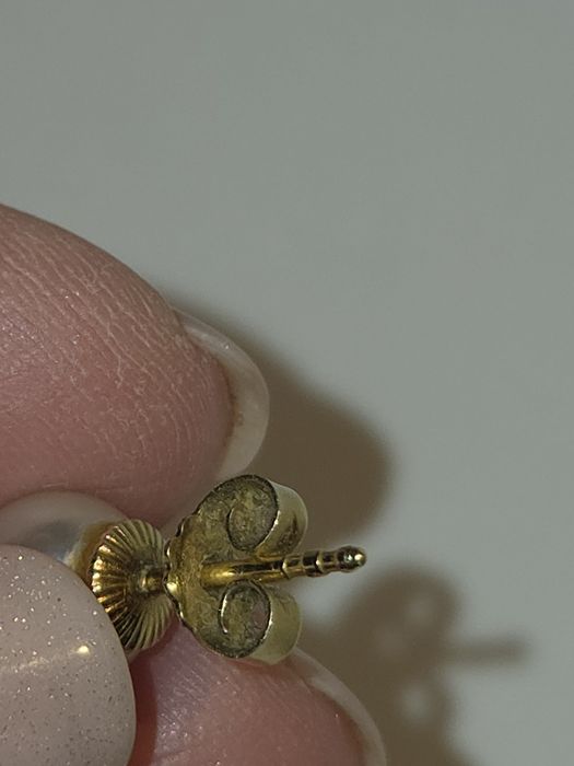 Kolczyki złote z perłą certyfikat