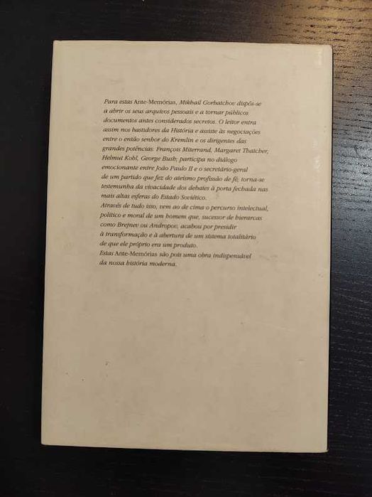 (Env. Incluído) Ante - Memórias de Mikhail Gorbatchov