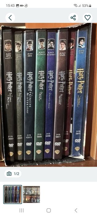 Harry Potter 6 dvd^s 25€
