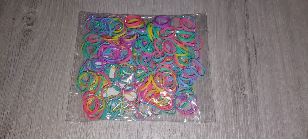 Gumeczki do włosów do warkoczyków różnokolorowe