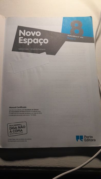 Novo Espaço Matemática 8.° ano Parte 2
