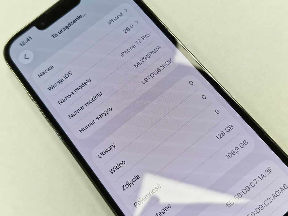 Iphone 13 PRO 128GB/ Graphite/ Bat 88%/ Grade A-/ Gwarancja + ładowarka