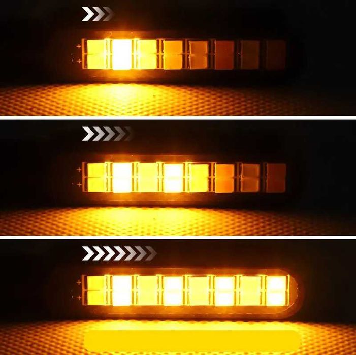 Conjunto Piscas LED Dinâmicos com Luz de Presença