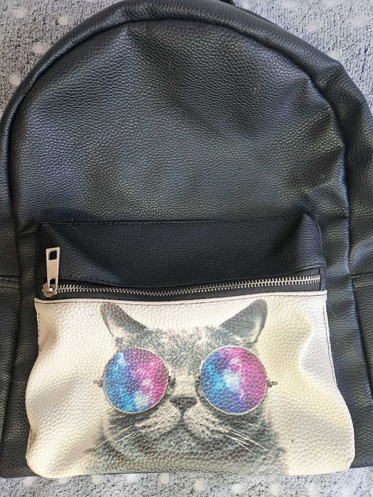 Рюкзак із принтом котика, б\в