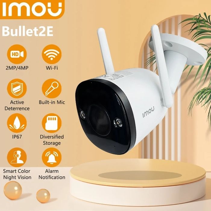 Знижка Imou Bullet 2Е 5 Mp 3.6 mm F42FP  Wifi Відеокамера •