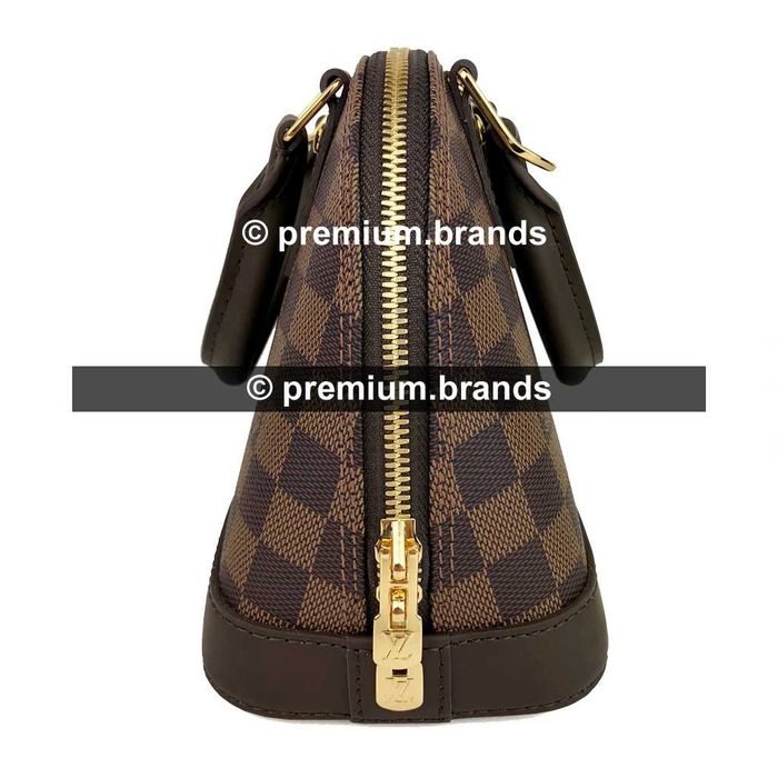 Torebka Louis Vuitton Alma BB canvas Damier Ebene/skóra naturalna