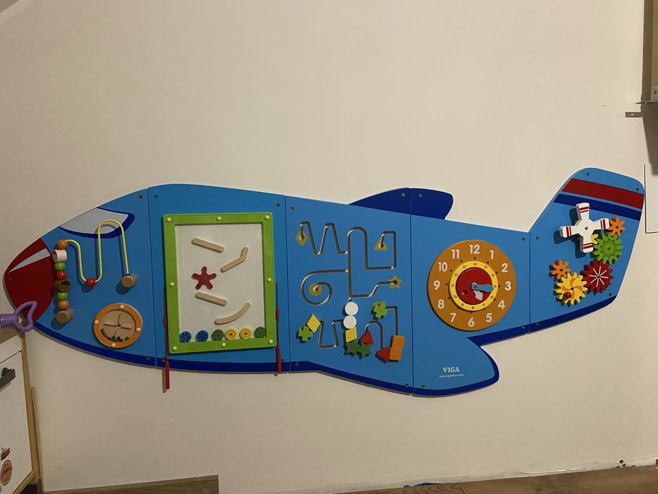 Samolot tablica manipulacyjna sensoryczna xl vigatoys viga toys