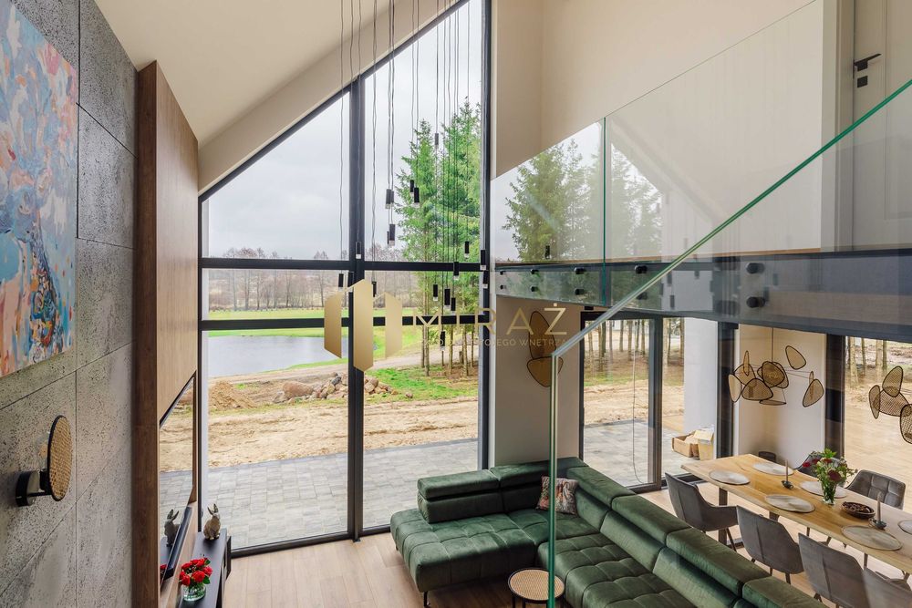 Balustrada szklana, balkon francuski - portfenetre
