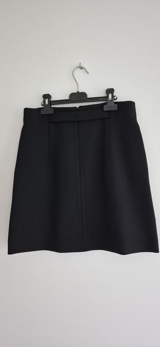 Spódnica Massimo Dutti, wełna, rozm 36,czarna, krótka