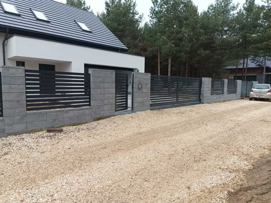 BUDOWA NOWOCZESNYCH OGRODZEŃ Murowane Panelowe Joniec Prefabrykat Elki