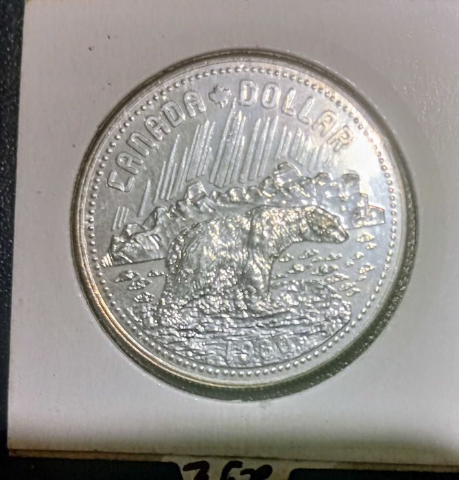 Canada Dollar 1980. Silver 0.500
