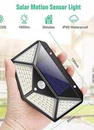 Навісний ліхтар з датчиком руху на акумуляторі та сонячній панелі.