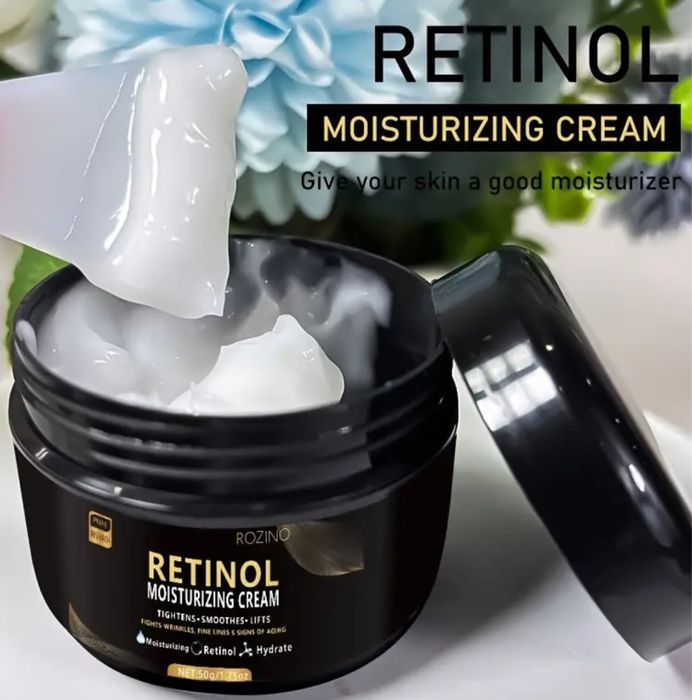 Набір кремів догляду за шкірою обличя Rozino ретинол+кофеїн+колаген