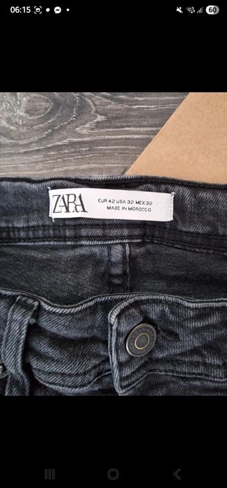 Zara czarne męskie jeansy skinny super stan
