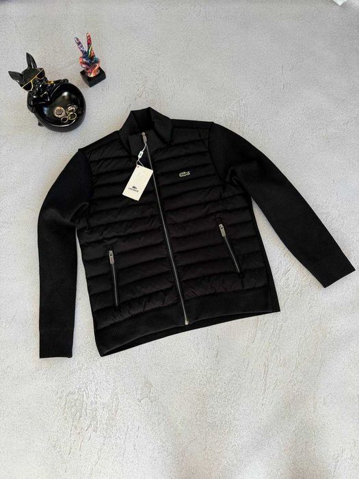 Куртка Чоловіча комбінована чорна та синя (S-XXL)