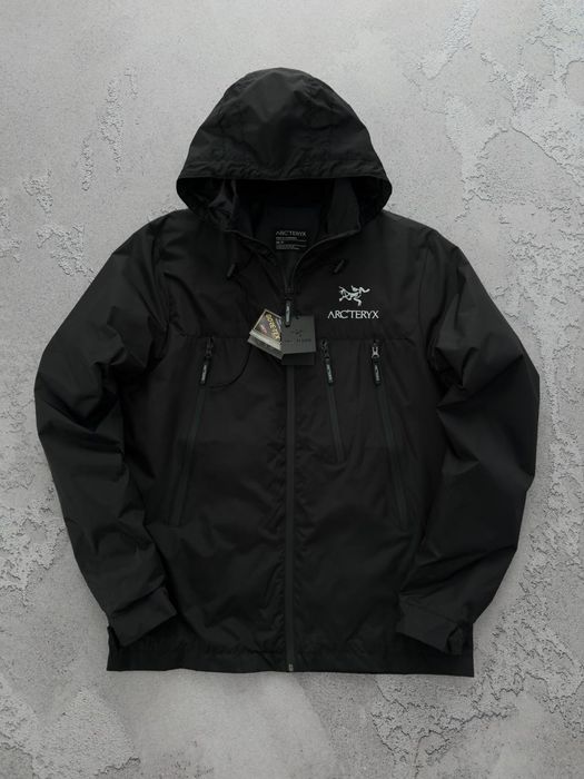 Чоловіча Вітрівка Arc'teryx | Водовідштовхуюча Куртка | Чорна | S–3XL