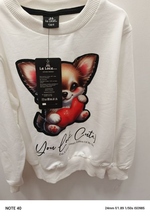 Bluza  z świecącą diodą