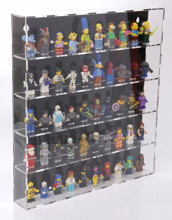 Duża Gablota Pojemnik Witryna Na 50 Lego Minifigurki Figurki