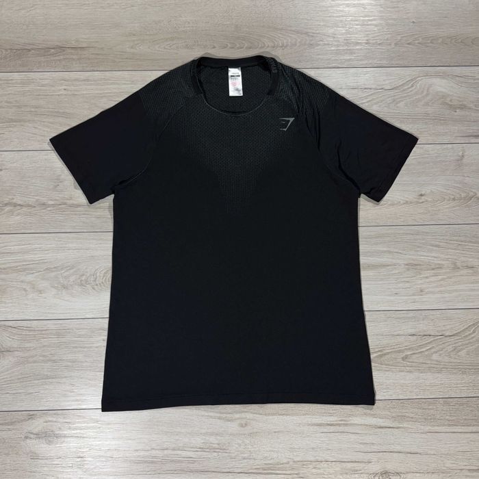 Чорна Спортивна Футболка ДжимШарк Gymshark Vital Seamless, розмір XXL