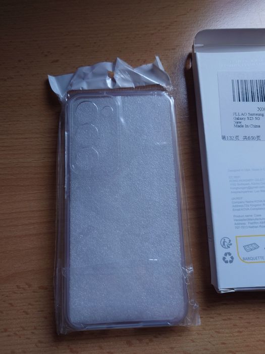 Etui do Samsung Galaxy S23 5G przezroczyste Design USA Nowe plecki