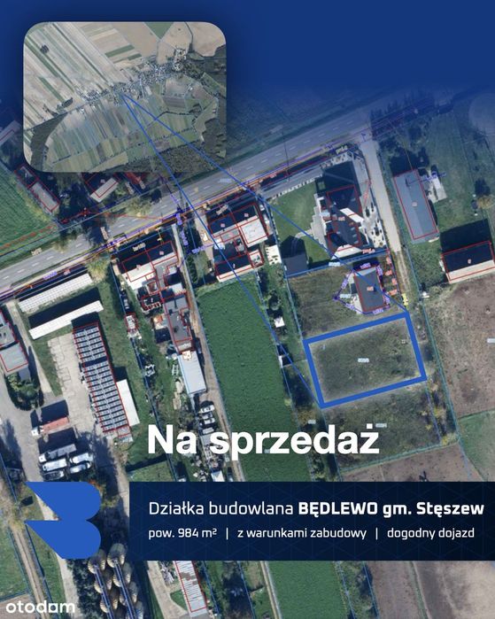 Działka budowlana 984 m² z WZ w Będlewie!
