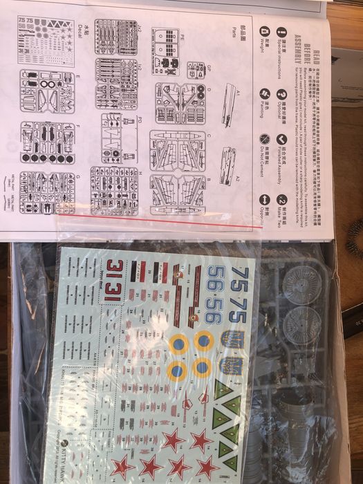 Сборная модель самолет миг-25PD/PDS KITTY HAWK м-1/48 все детали на ли