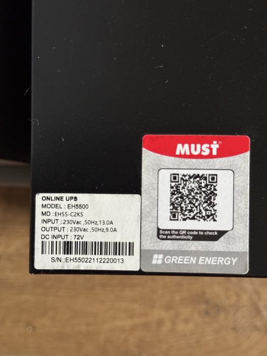 Інвертер MUST EH5500 EH-55-C2KS