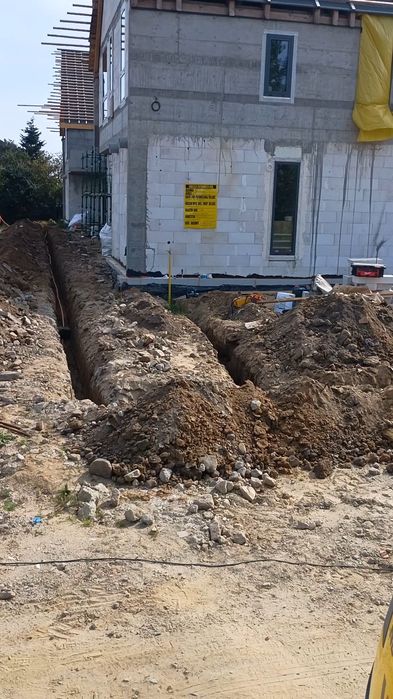 Usługi minikoparka z operatorem lub  wynajem bez operatora