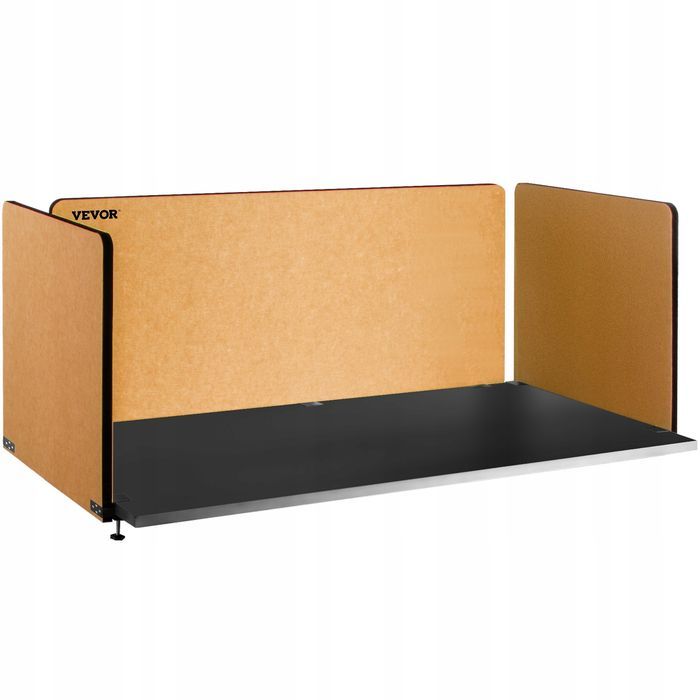 VEVOR 3 X ścianka działowa na biurko 152X61 cm 2X 61X61 cm żółta mocna