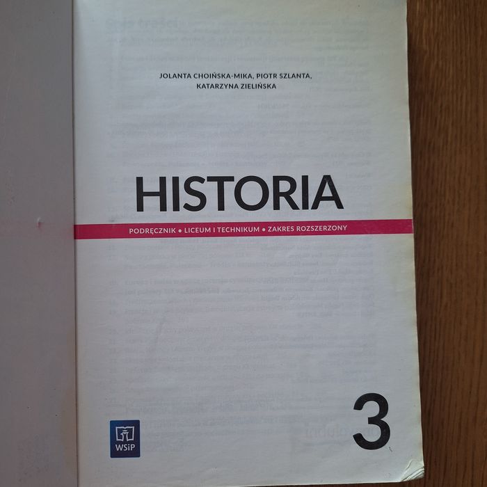 Podręcznik do historii klasa 3.