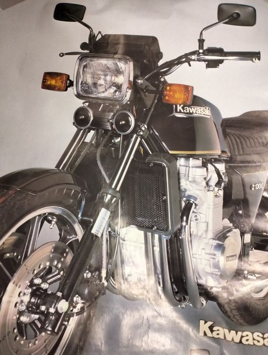 Antigo poster Kawasaki