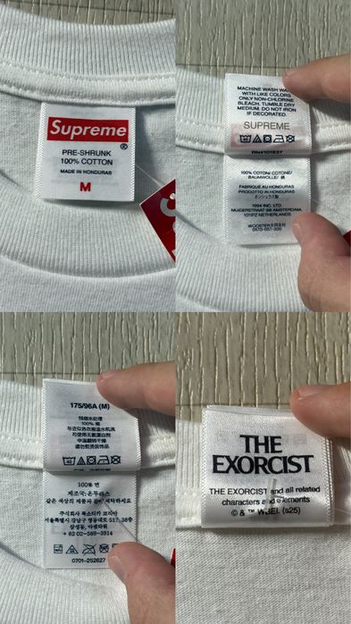 Supreme X The Exorcist Puke Tee White FW25 / Футболка Суприм Новая