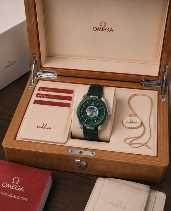 Премиум часы Omega Aqua Terra Worldtimer Механические