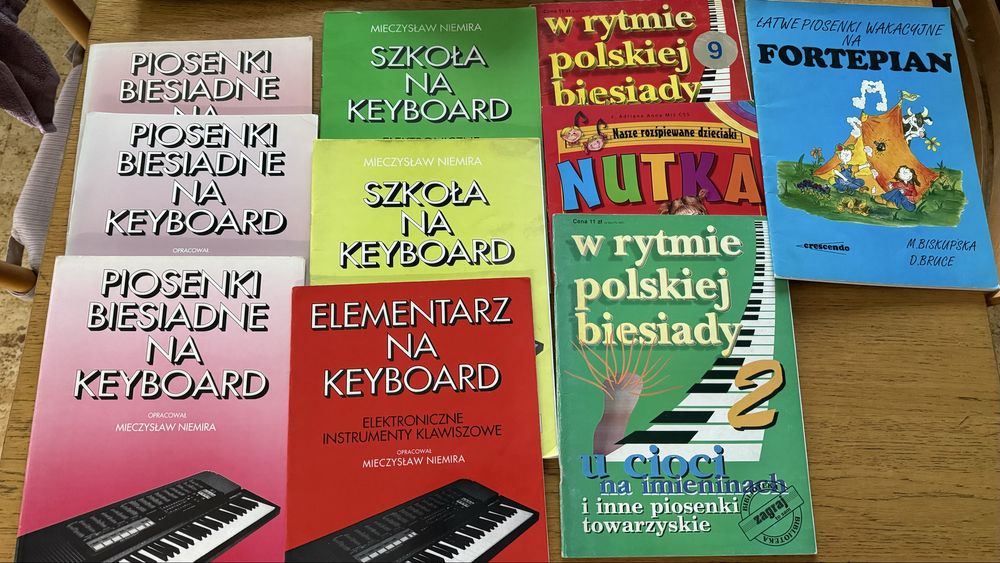 Keyboard Niemira elementarz szkoła piosenki duży zestaw inne