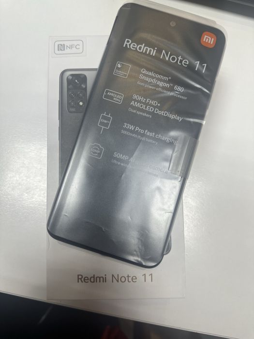 Xiaomi Note 11  4-64 gb новий з коробкою+чохол без зарядки