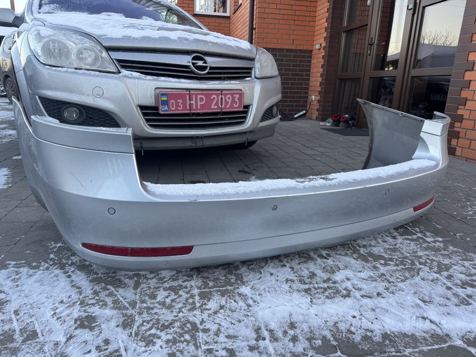 Бампер Octavia A5 skoda задній сірий