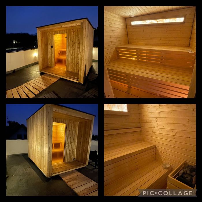 Sauna ogrodowa na wymiar Premium