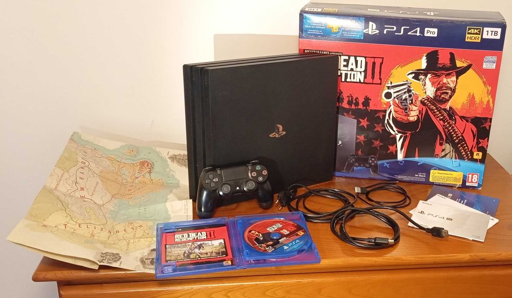 Playstation 4 Pro 1Tb - Red Dead Redemption 2 (Jogo incluído)